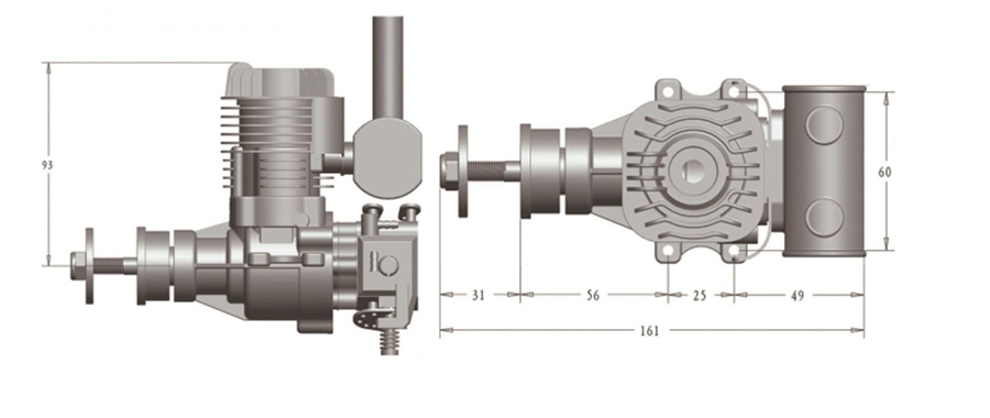 VVRC RCGF 20cc RE Gas / Petrol Engines