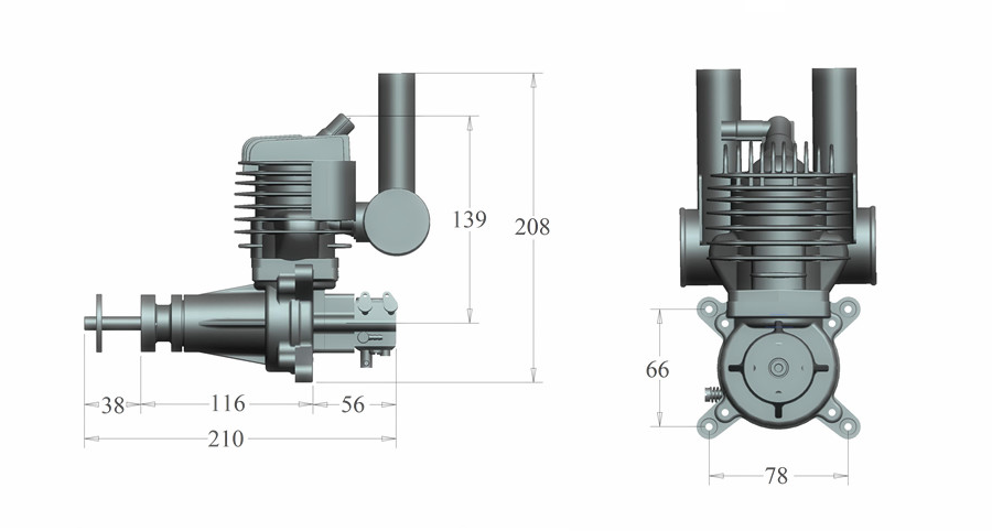 VVRC RCGF 60cc RE Gas / Petrol Engines