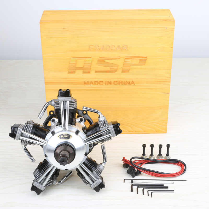 ASP / (MAGNUM XLS) FS400AR 5 cylinder Four Stroke Glow / Nitro Engine for RC Airplane