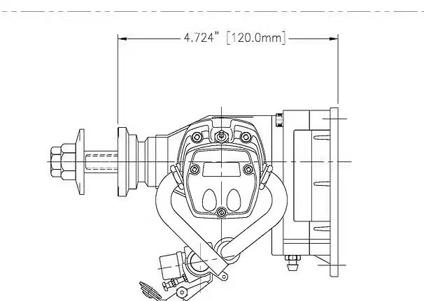 ASP / (MAGNUM XLS) FT160AR Twin Cylinder Four Stroke Glow / Nitro Engine for RC Airplane