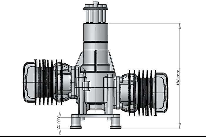 DLE111 Twin Cylinder Gasoline Engines / Petrol Engines