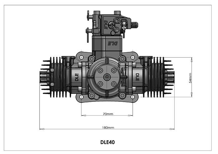 DLE40 Twin Cylinder Gas Engines / Petrol Engines