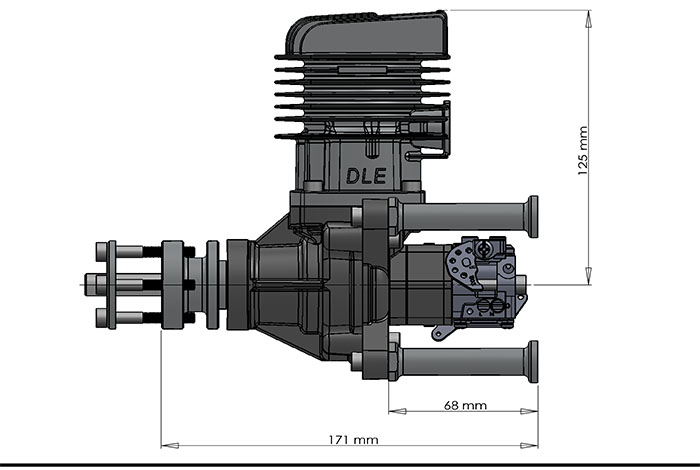 DLE55RA 55cc Gasoline Engine / Petrol Engines