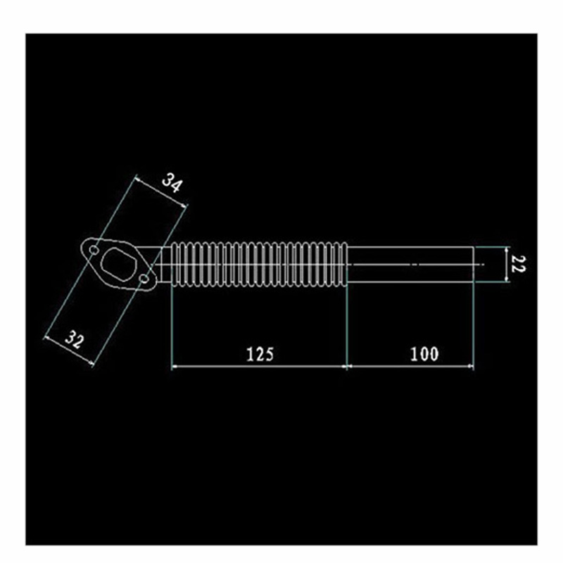 1pcs * Flexible Header Pipe For DLE30 30cc 26cc 35cc Engine