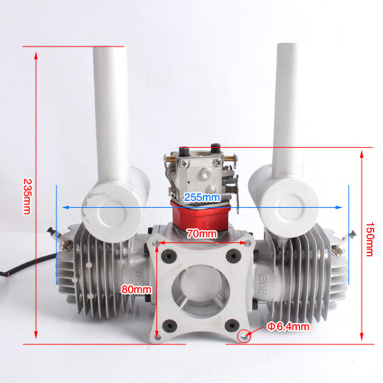 EME120 120cc Two Cylinder Gasoline Engine / Petrol Engines