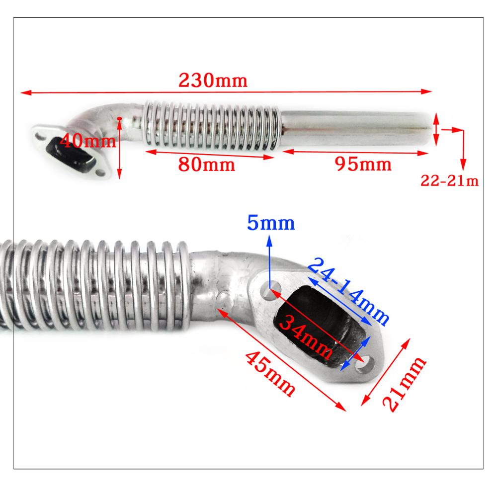 1Pair/2pcs Flexible Header for DLE60 60cc EME70 70cc Engine