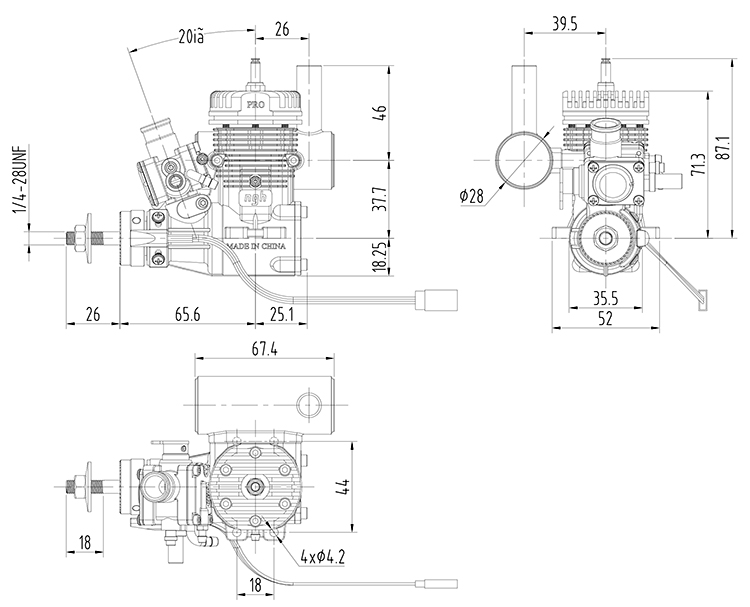 NGH GT9 Pro 2-Stroke 9cc Petrol Engine / Gasoline Engines