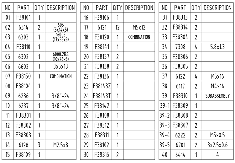 NGH GF38 38cc 4 Stroke Gasoline Engine / Petrol Engines