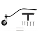 80cc-100cc Gas TOC Airplane Carbon Fiber Tail Landing Gear With Wheel Set