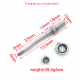 6mm Wheel axle for 5.5inch / 6inch PU Wheel