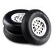 1 Pair Rubber Wheel Tire with CNC Aluminum Hub 1.75