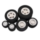 1Pair Sponge Wheel Tires 55mm 65mm 80mm 100mm 115mm 130mm for RC Airplane Model