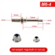 2pcs Wheel Shaft 4mm M6 * 19mm