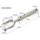 Anti-Vibration Landing Gears Link diameter Ф5mm height 135mm wheel shaft D3mm