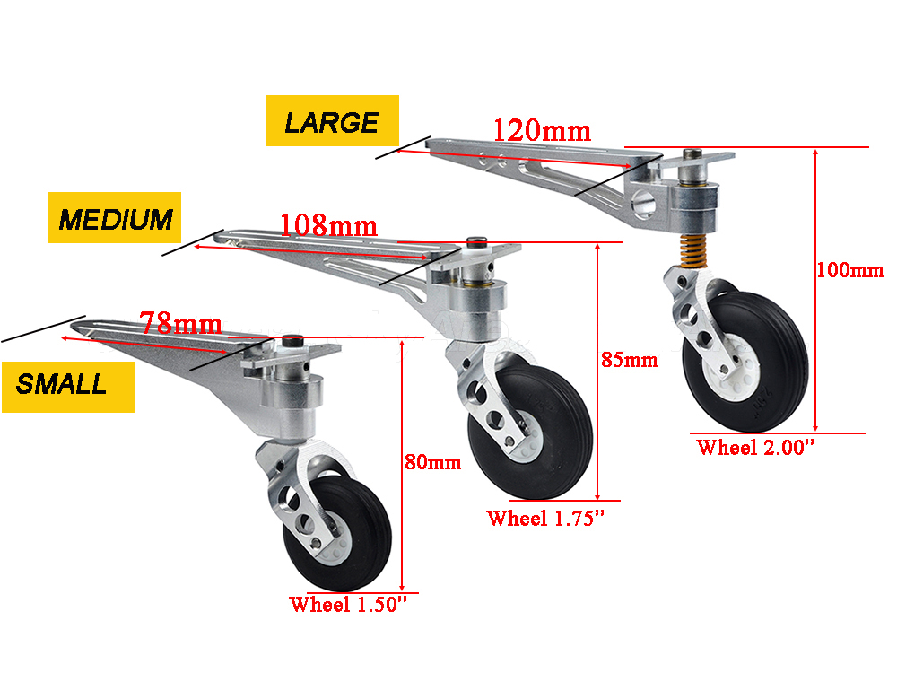 CNC Aluminium Tail Wheel Landing Gear